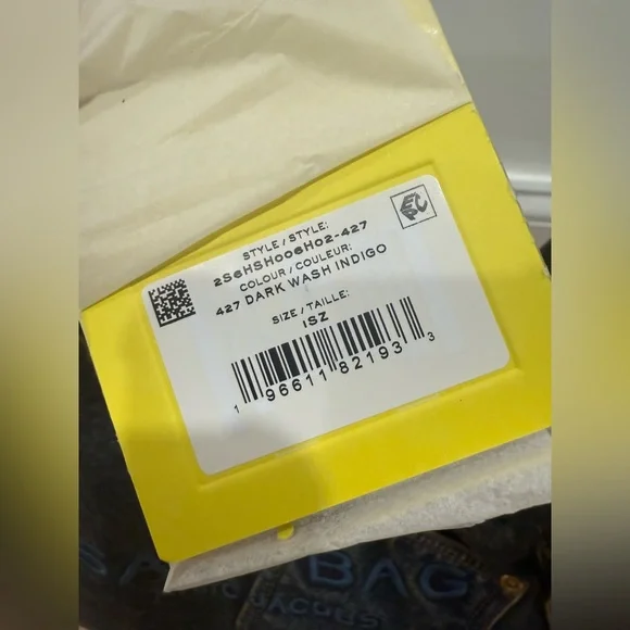 NWT Marc Jacobs THE DENIM SUEDE CARGO SACK BAG - Picture 6 of 9